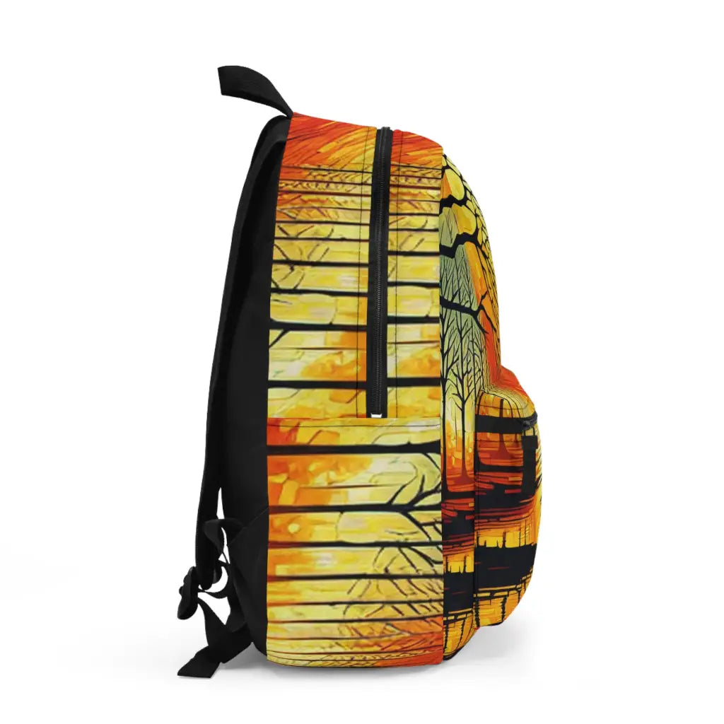 Golden Radiance in the Forest Backpack One size Bags