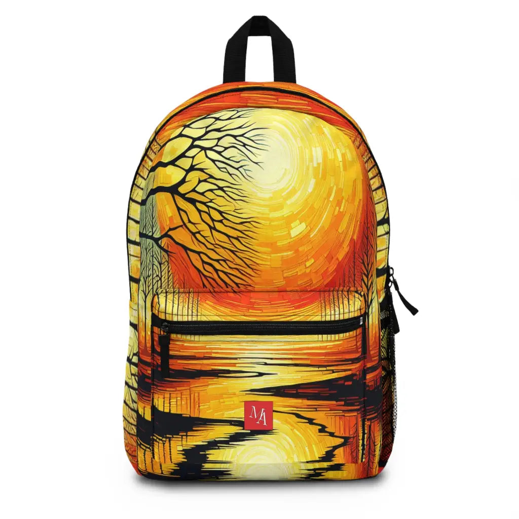 Golden Radiance in the Forest Backpack One size Bags