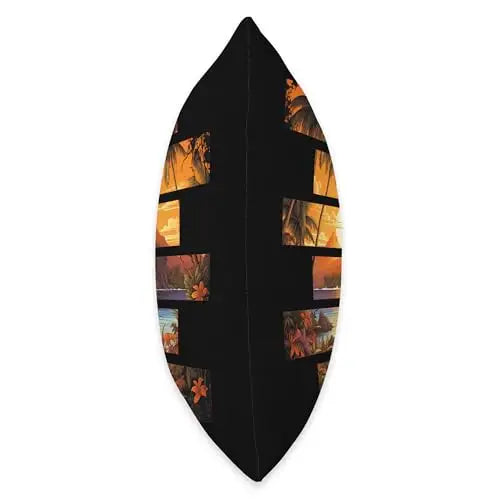 Golden Tropica Island Sunset Paradise Throw Pillow Home