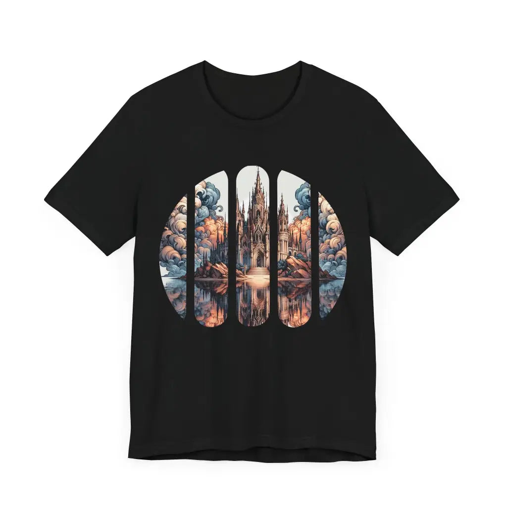 Gothic Spire Reflections - Jersey Short Sleeve Tee - T-Shirt