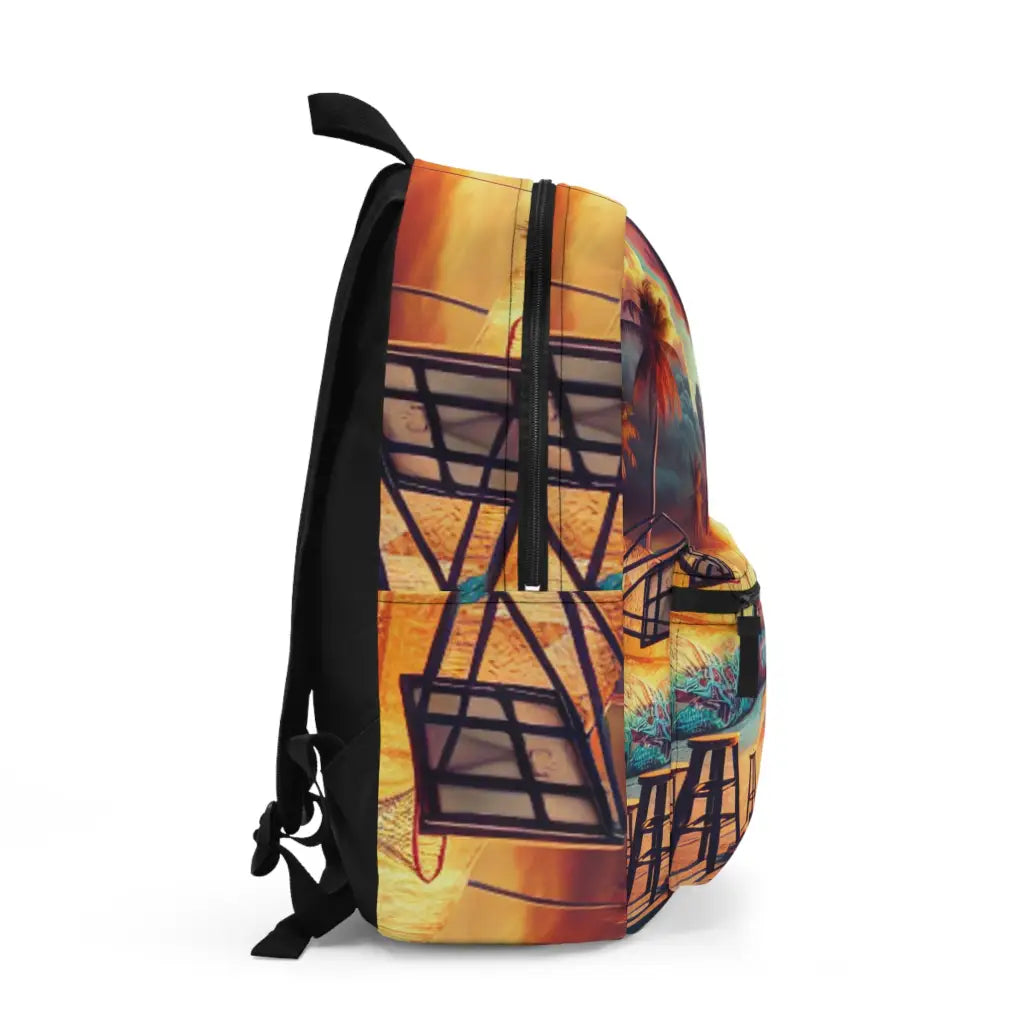 Graffiti Court in Paradise Backpack One size Bags