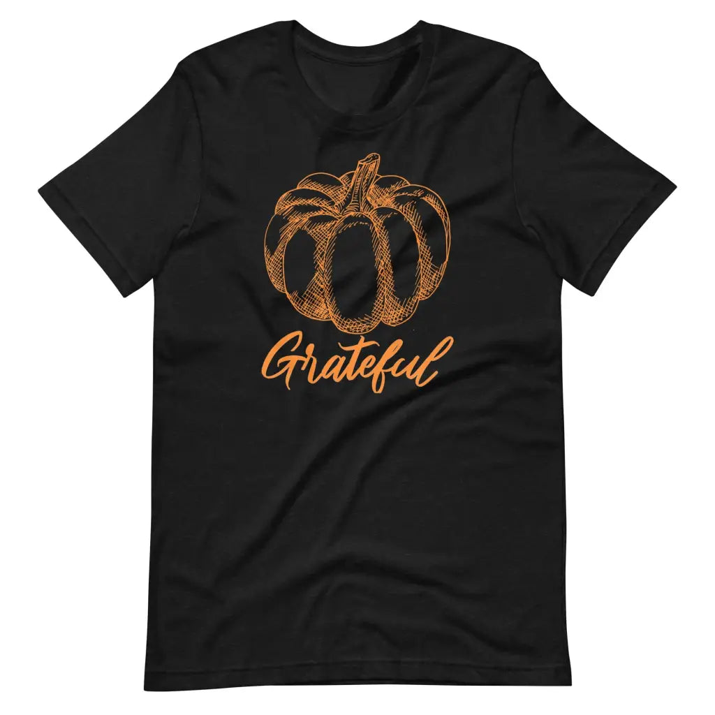 Grateful Pumpkin t-shirt - Black Heather / S - T-Shirt