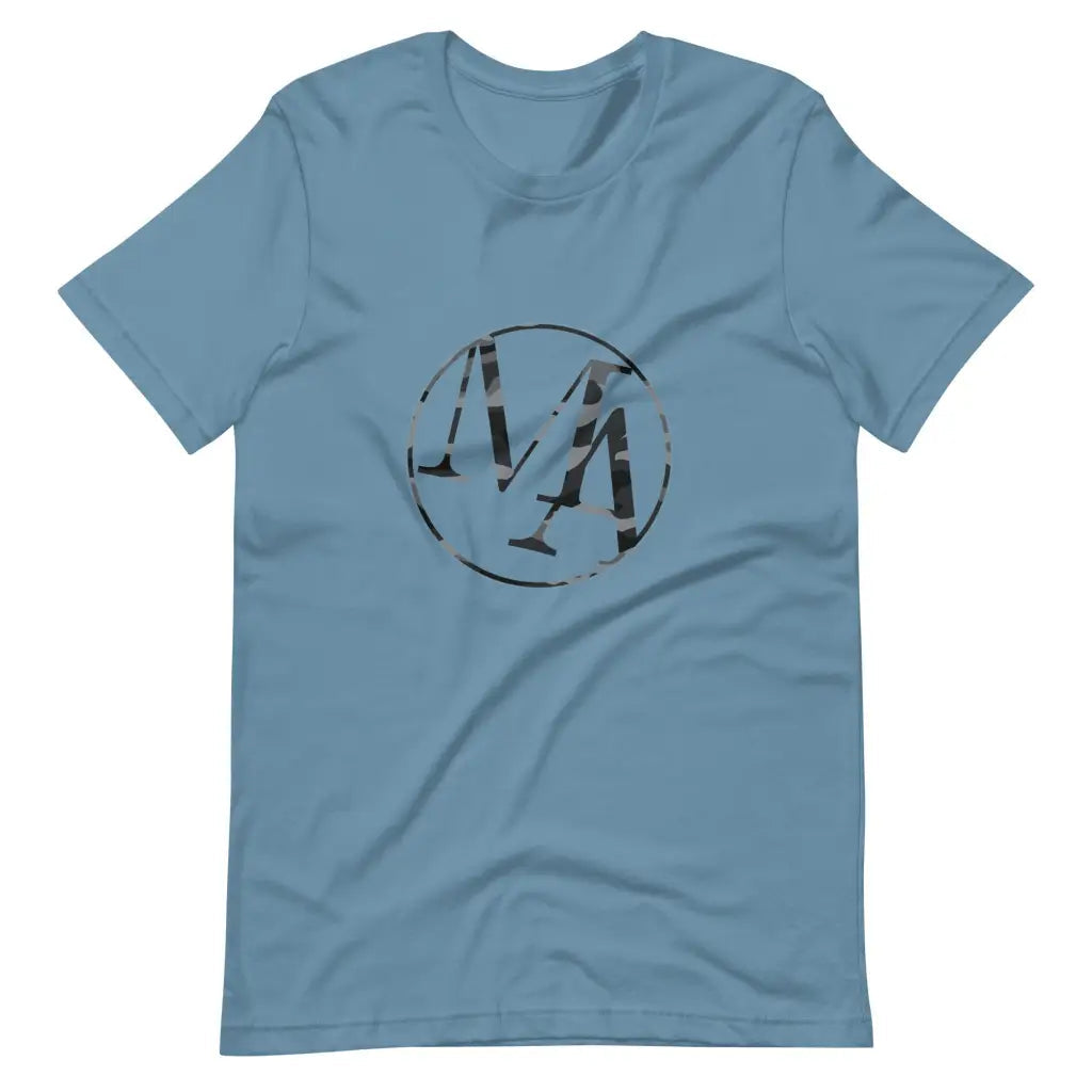 Grey Camo Maxwell Alexanders Insignia t-shirt - Steel Blue