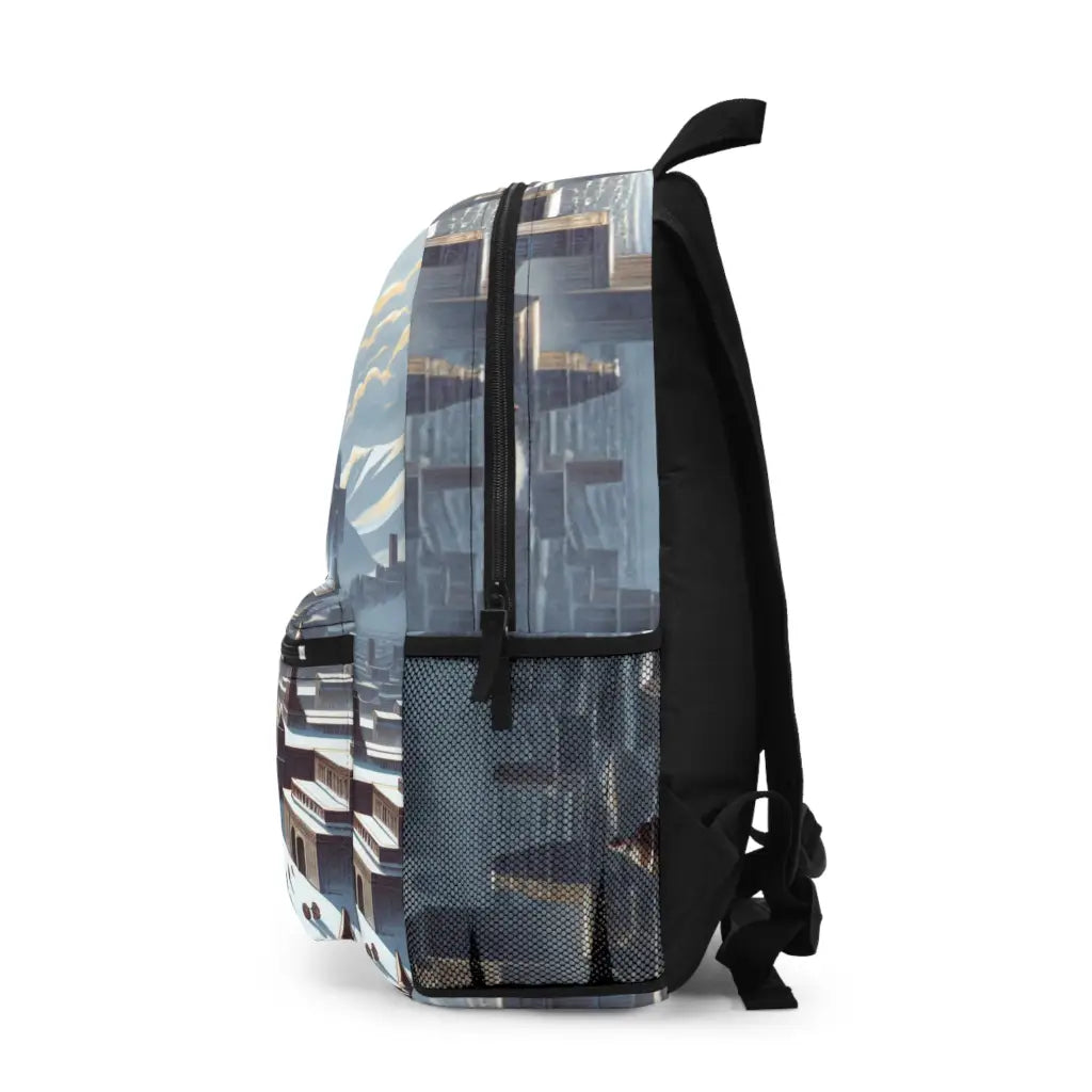 Guardian of the Frosted Cityscape Backpack One size Bags