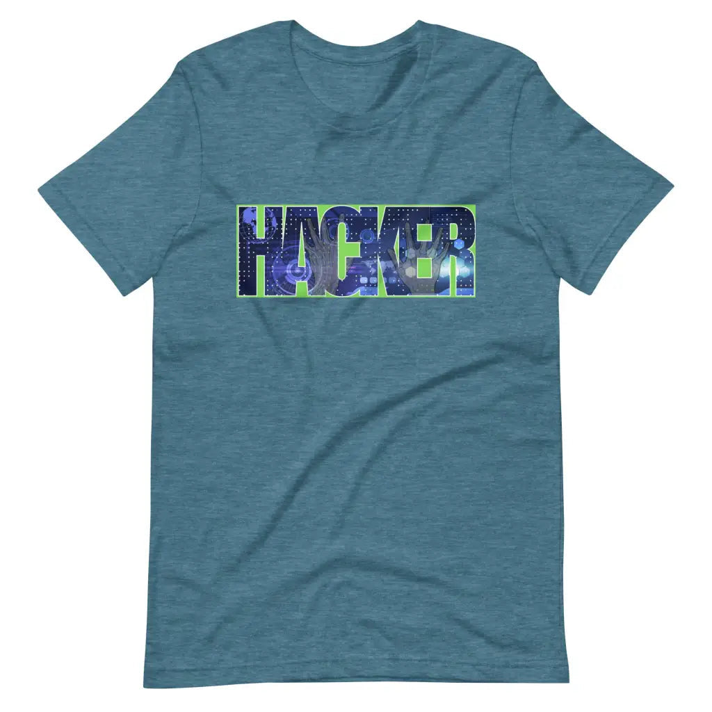 HACKER t-shirt - Heather Deep Teal / S - T-Shirt