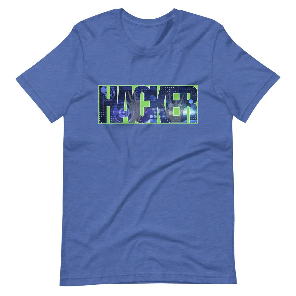 HACKER t-shirt - Heather True Royal / S - T-Shirt