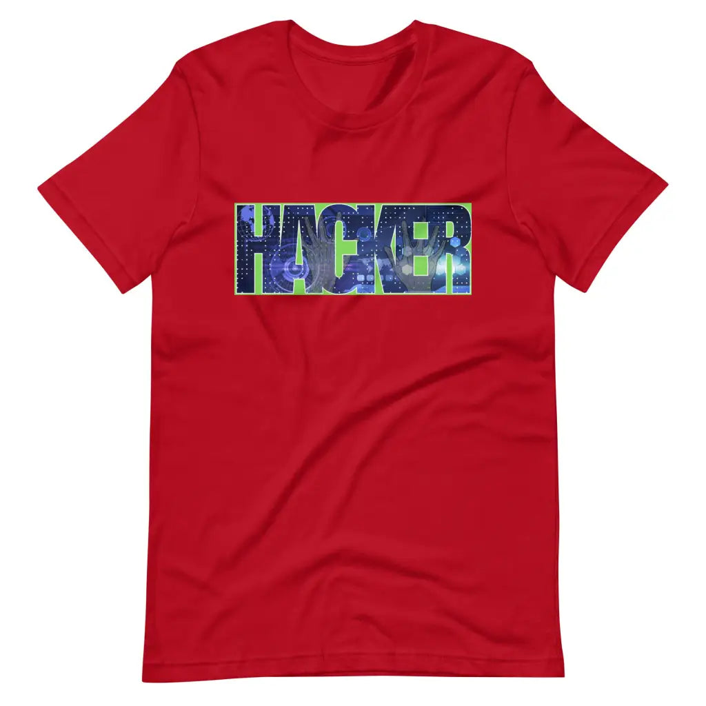 HACKER t-shirt - Red / S - T-Shirt