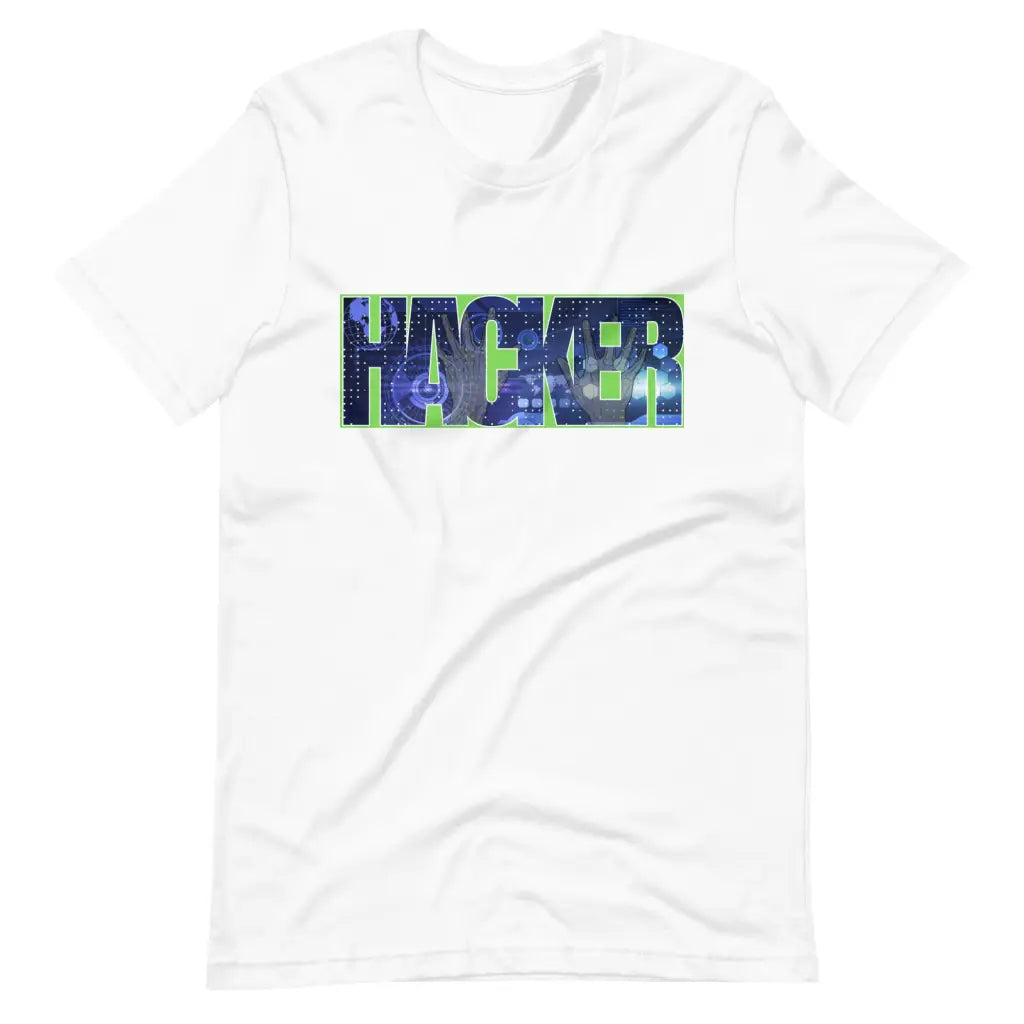 HACKER t-shirt - White / S - T-Shirt