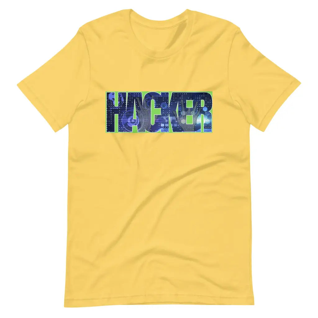 HACKER t-shirt - Yellow / S - T-Shirt