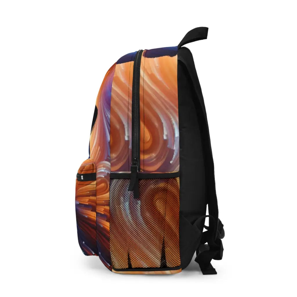 Hat Silhouette in Swirling Tones Backpack One size Bags