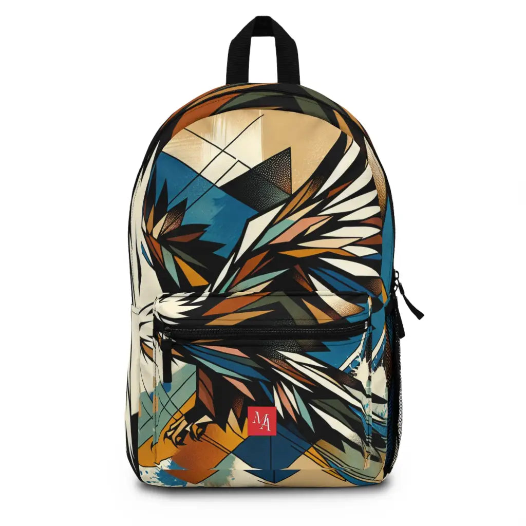 Hawk in Flight with Artistic Flair Backpack One size Bags