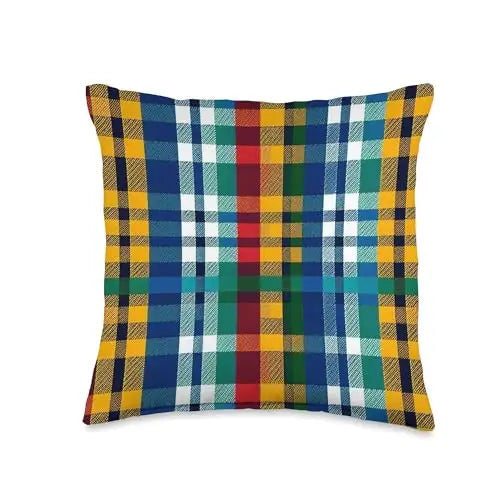 Heritage Plaid: Classic Tartan Revival Throw Pillow Home