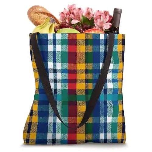 Heritage Plaid: Classic Tartan Revival Tote Bag Apparel