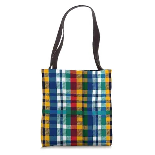 Heritage Plaid: Classic Tartan Revival Tote Bag Apparel