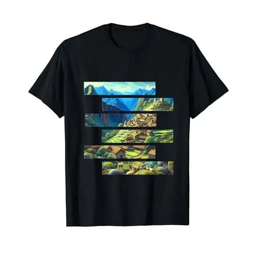 Highland Harmony: Echoes of the Andes T Shirt Apparel