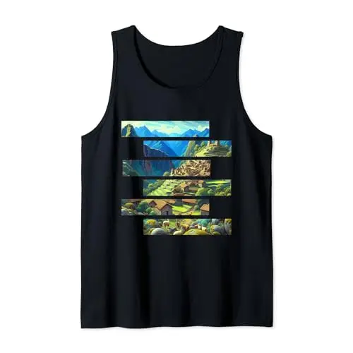 Highland Harmony: Echoes of the Andes Tank Top Apparel