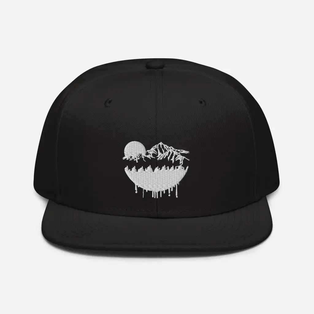 Hot Mountain Lodging Vaca Snapback Hat - Black