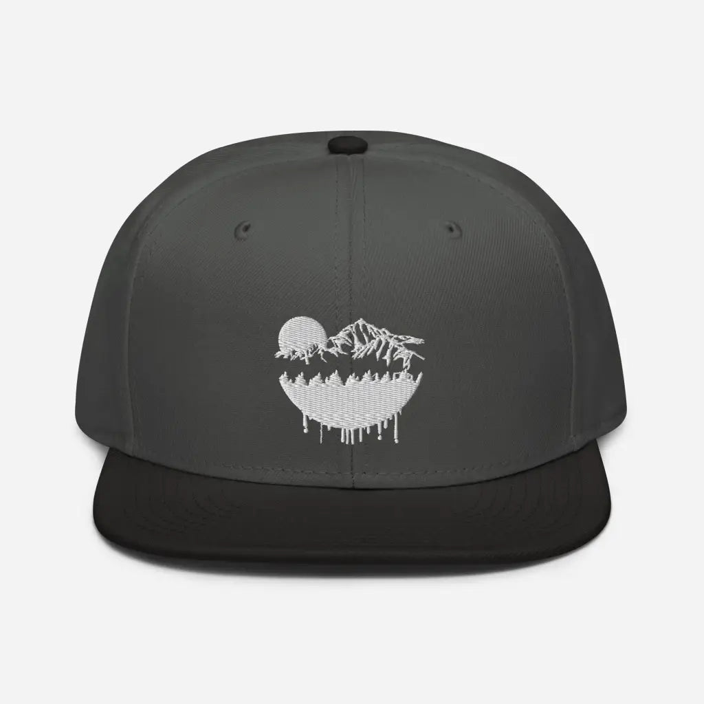 Hot Mountain Lodging Vaca Snapback Hat - Black / Charcoal