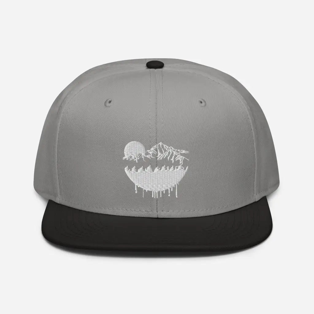 Hot Mountain Lodging Vaca Snapback Hat - Black / Gray