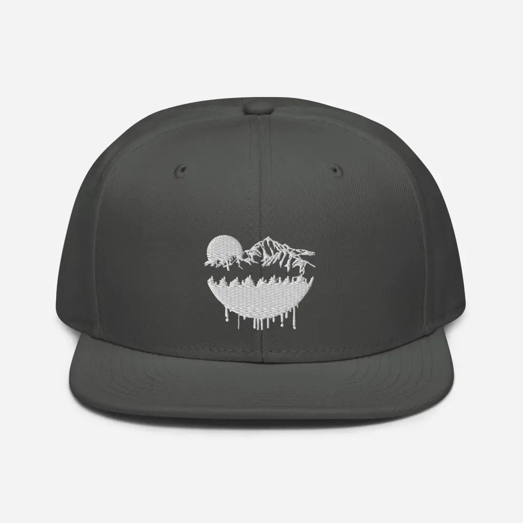 Hot Mountain Lodging Vaca Snapback Hat - Charcoal gray