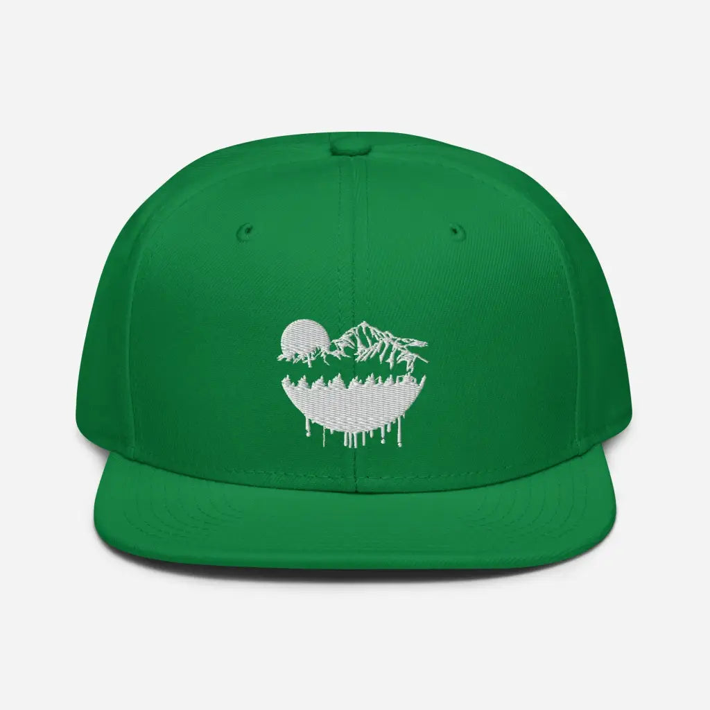 Hot Mountain Lodging Vaca Snapback Hat - Kelly green