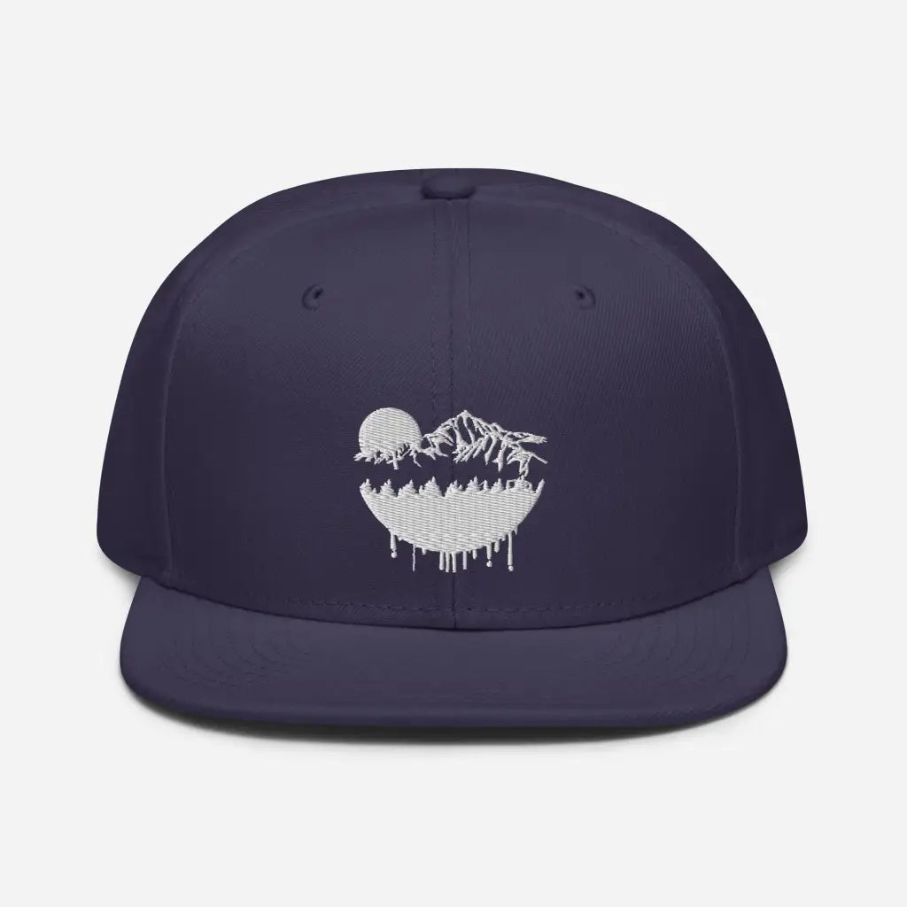 Hot Mountain Lodging Vaca Snapback Hat - Navy blue