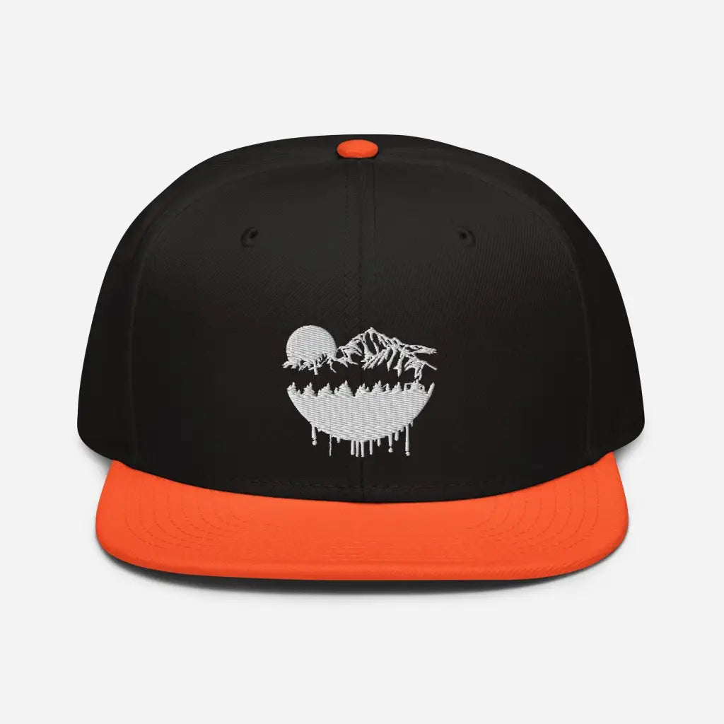 Hot Mountain Lodging Vaca Snapback Hat - Orange / Black