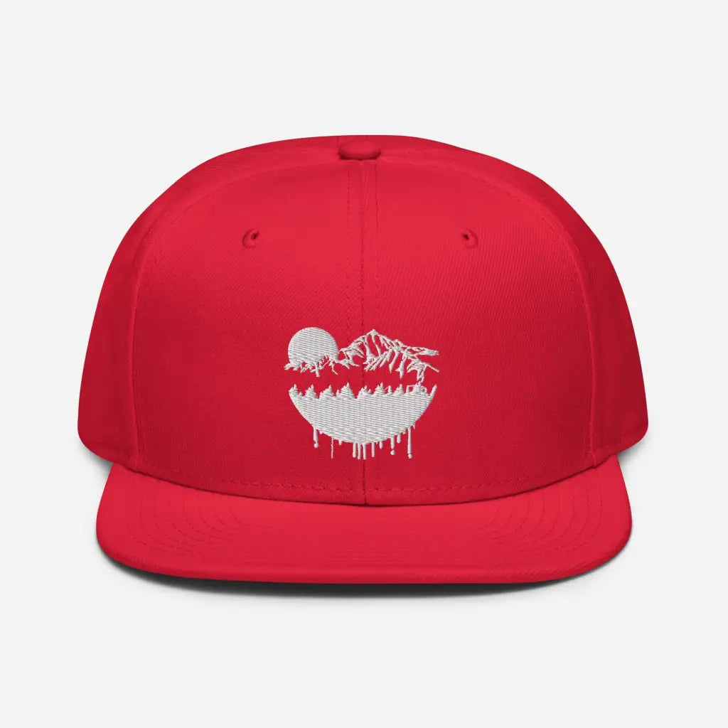 Hot Mountain Lodging Vaca Snapback Hat - Red