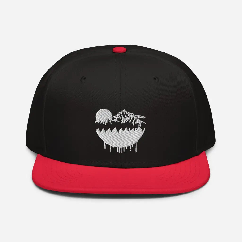 Hot Mountain Lodging Vaca Snapback Hat - Red / Black