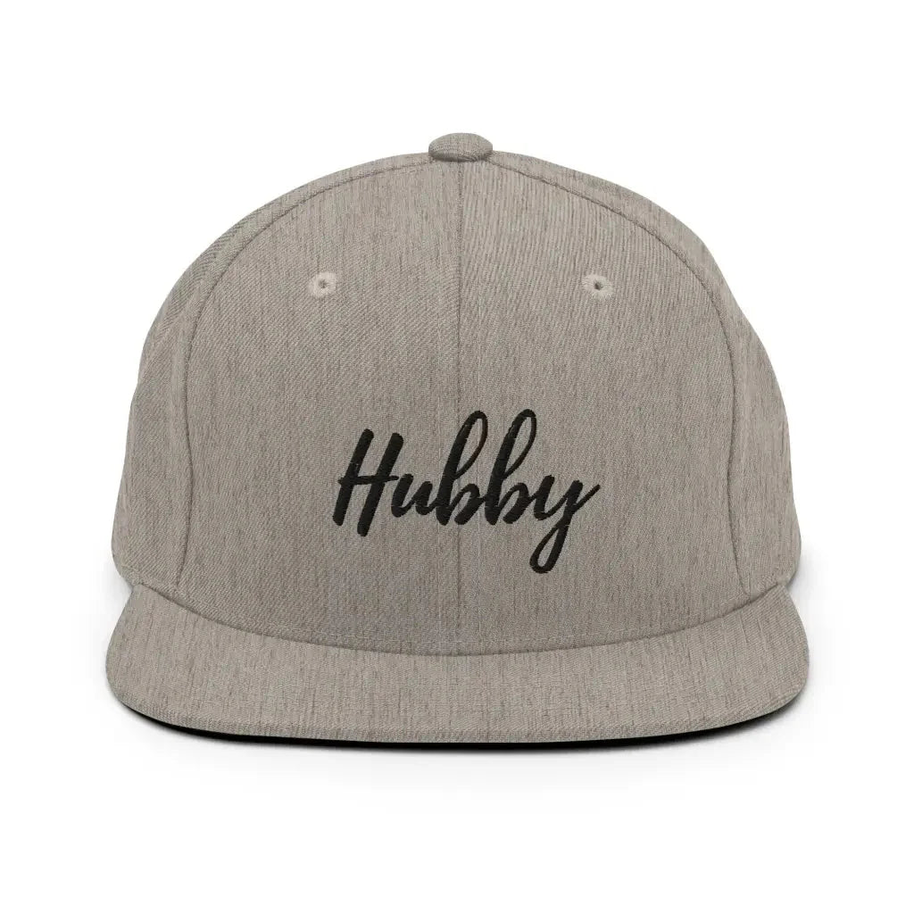 Hubby Snapback Hat - Heather Grey