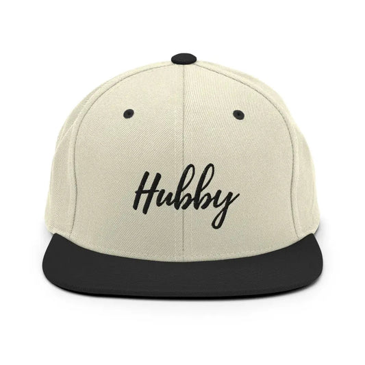 Hubby Snapback Hat - Natural/ Black