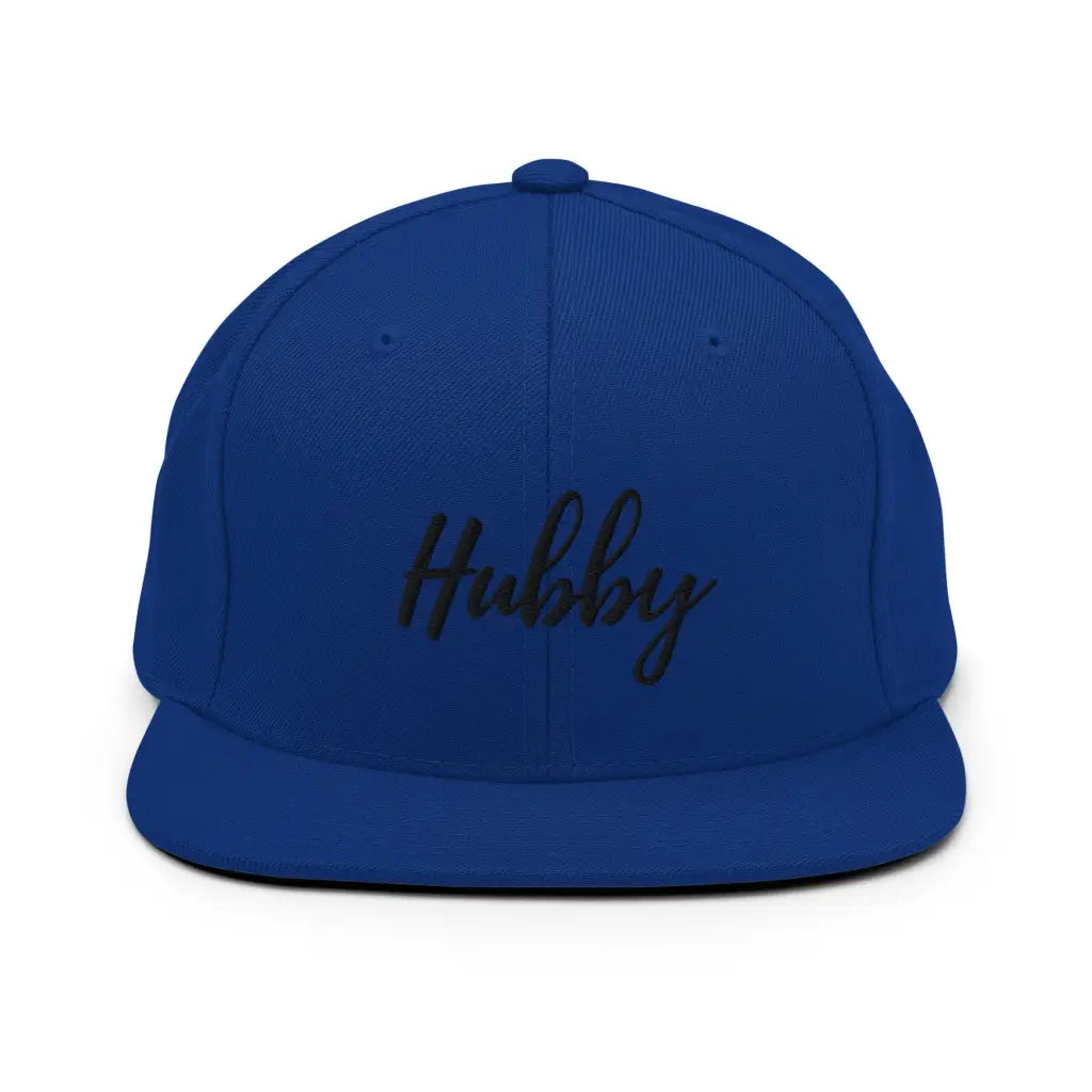 Hubby Snapback Hat - Royal Blue