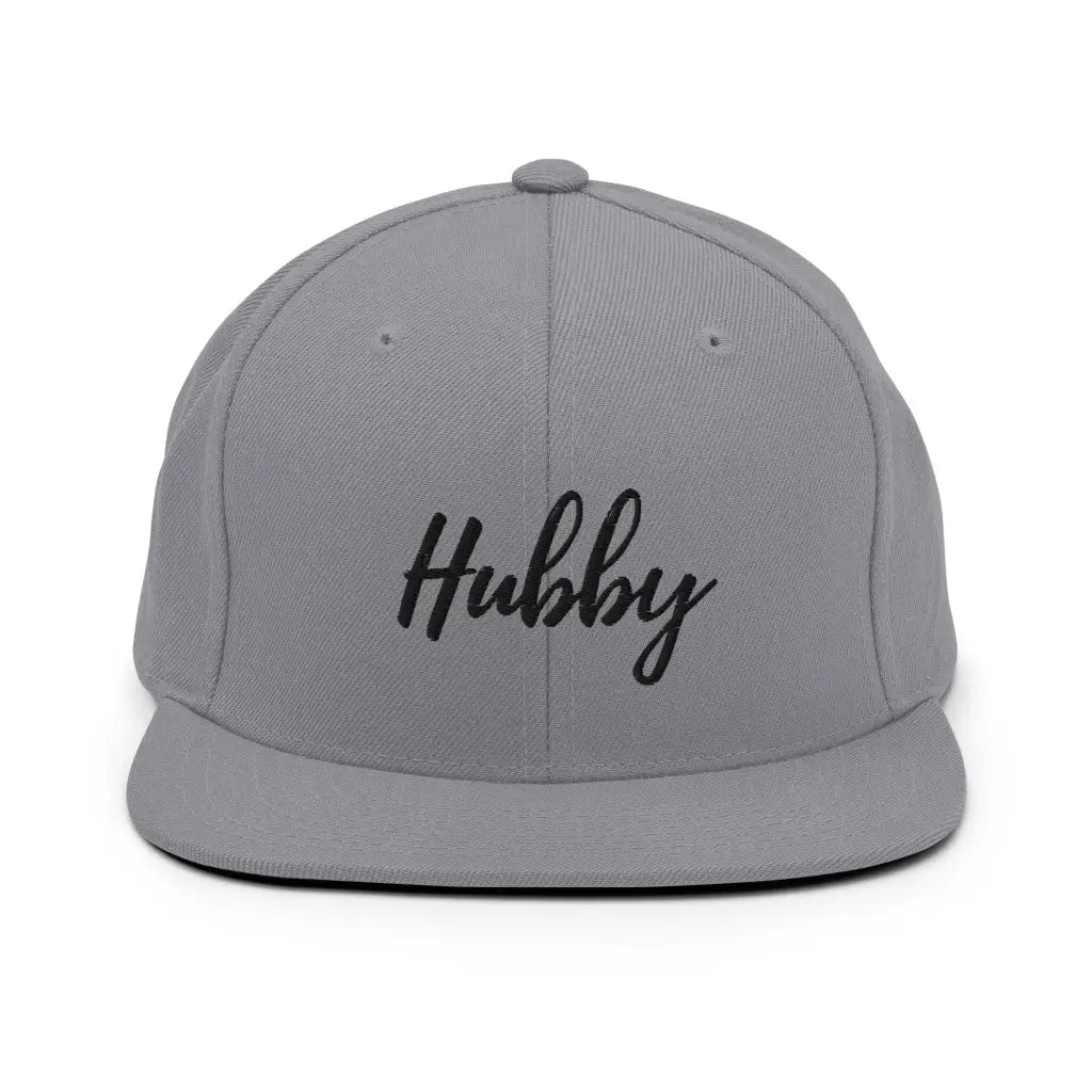 Hubby Snapback Hat - Silver