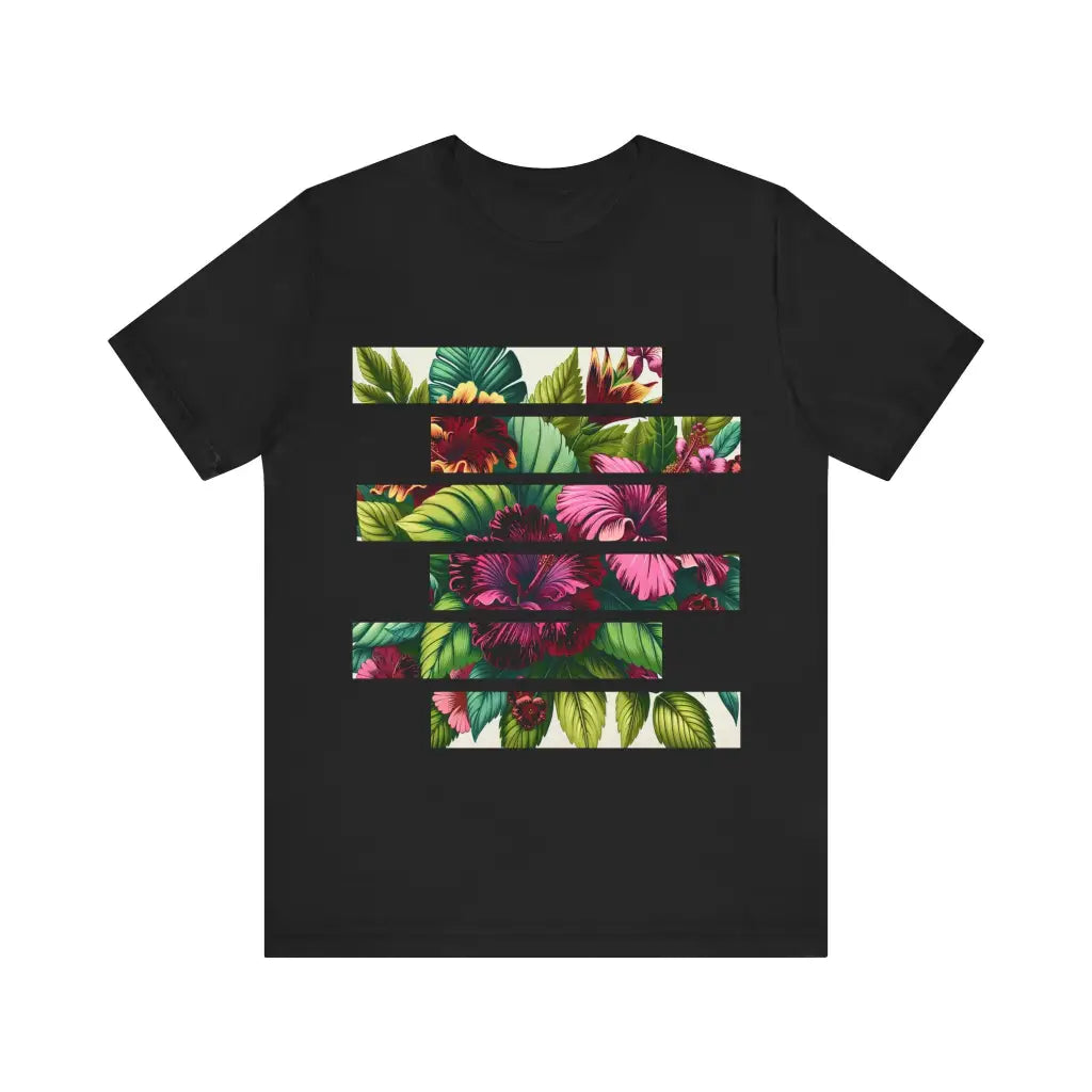 Hushed Petal Array - Jersey Short Sleeve Tee - Black / S