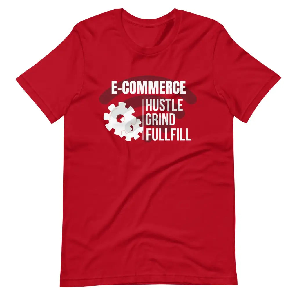 Hustle Grind Fulfill t-shirt - Red / S - T-Shirt