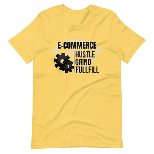 Hustle Grind Fulfill t-shirt - Yellow / S - T-Shirt
