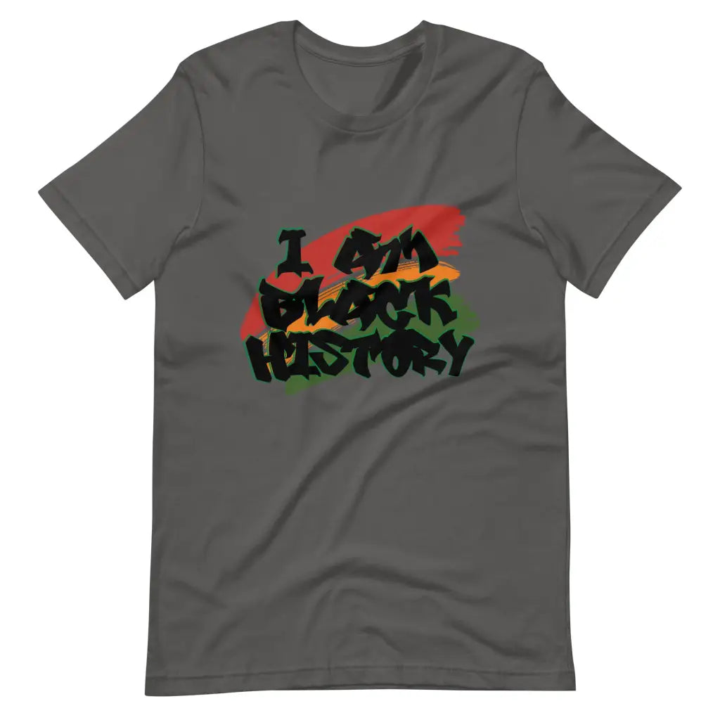 I Am Black History t-shirt - Asphalt / S - T-Shirt