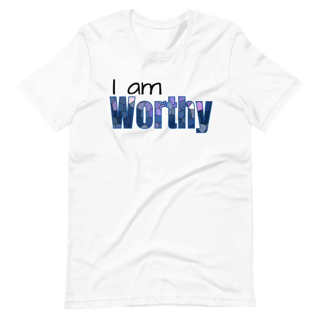 I am Worthy t-shirt - White / S - T-Shirt