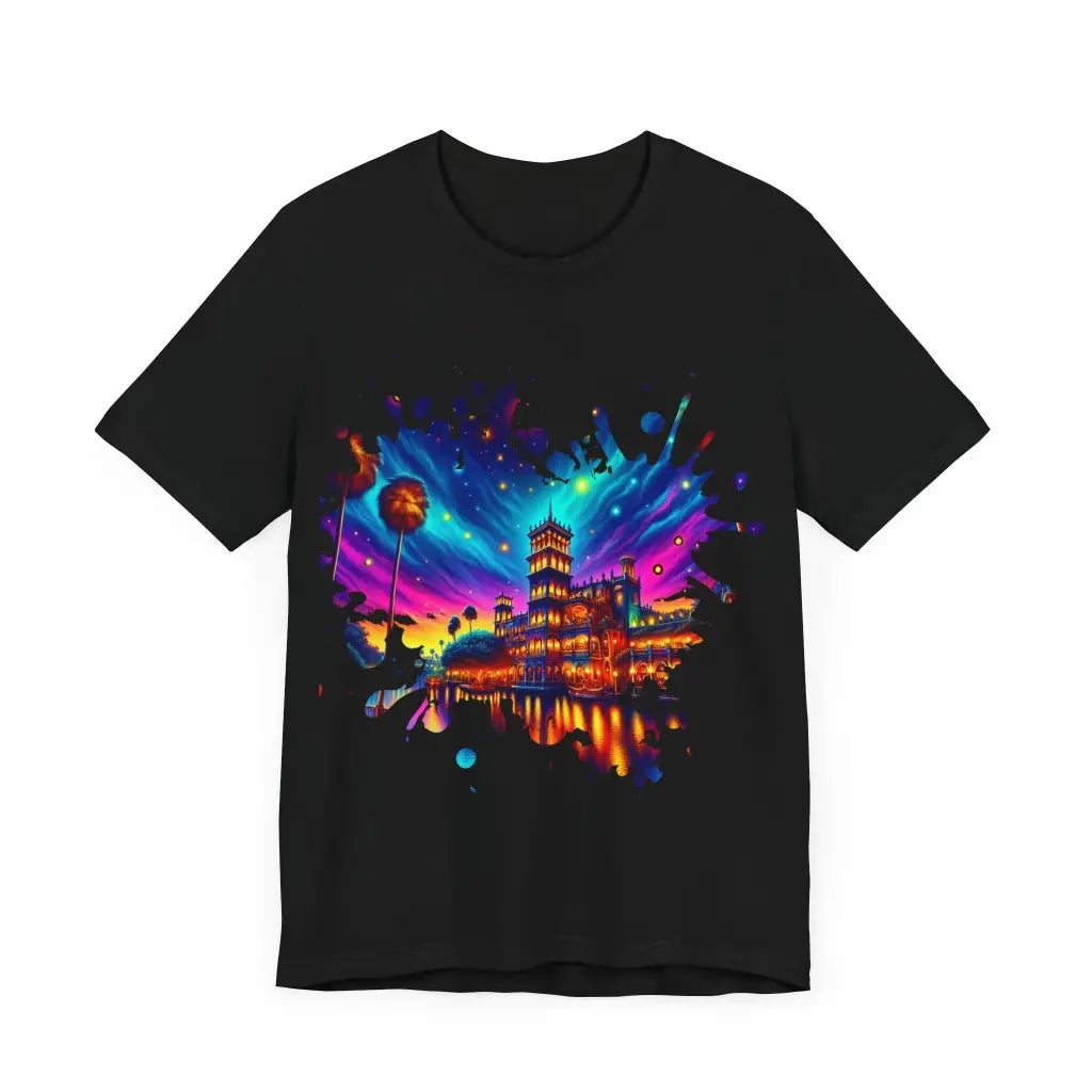 Illuminated Palace by the Riverside - Jersey Short Sleeve