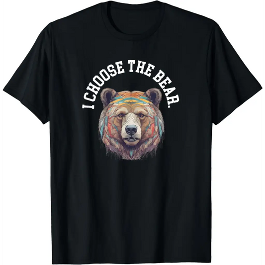 In the Woods Give Me Bear T-Shirt - Black / Men / Small