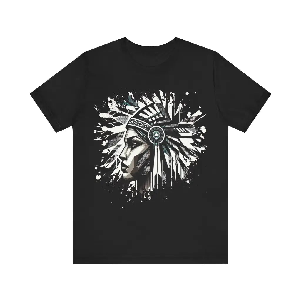 Indigenous Spirit Defined - Jersey Short Sleeve Tee - Black