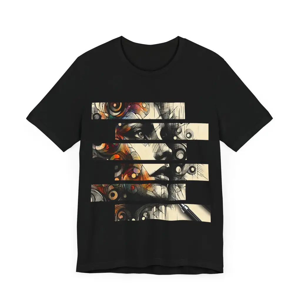 Ink Melding into Imagination - Jersey Short Sleeve Tee