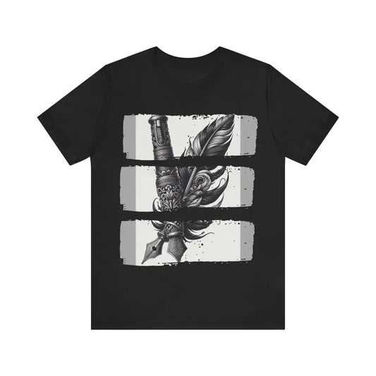 Inked Quill and Nib - Jersey Short Sleeve Tee - Black / S