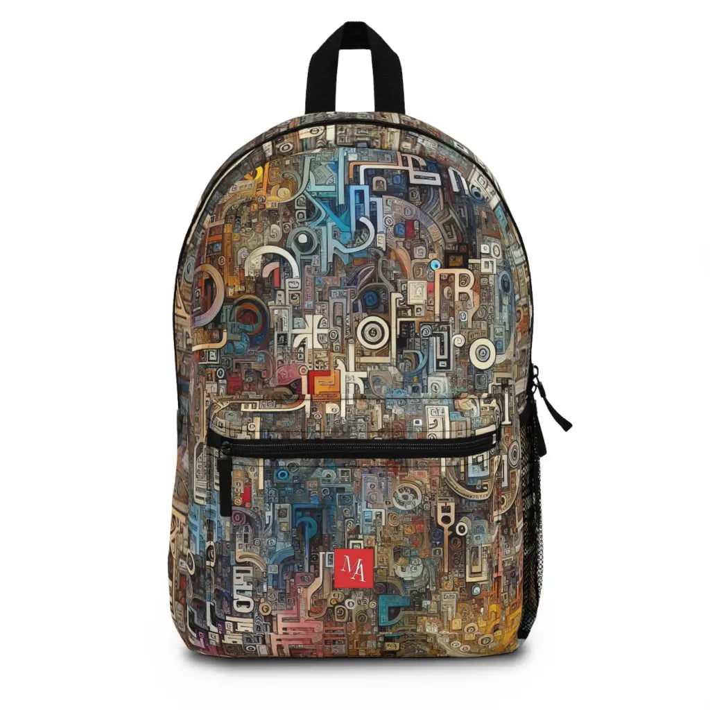 Interconnected Labyrinth of Shapes Backpack One size Bags