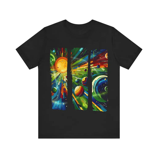 Intergalactic Odyssey - Jersey Short Sleeve Tee - Black / S