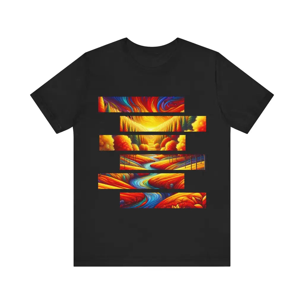 Interstellar Convergence - Jersey Short Sleeve Tee - Black