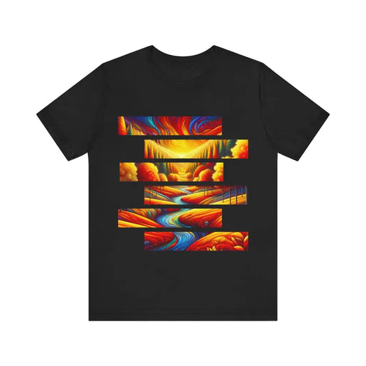 Interstellar Convergence - Jersey Short Sleeve Tee - Black