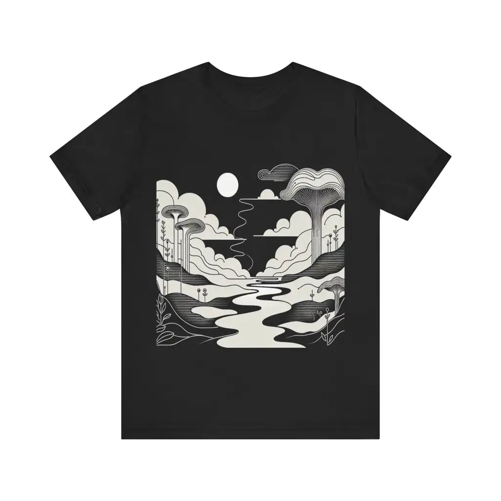 Into the Whimsical Land Jersey Short Sleeve Tee Black / S T
