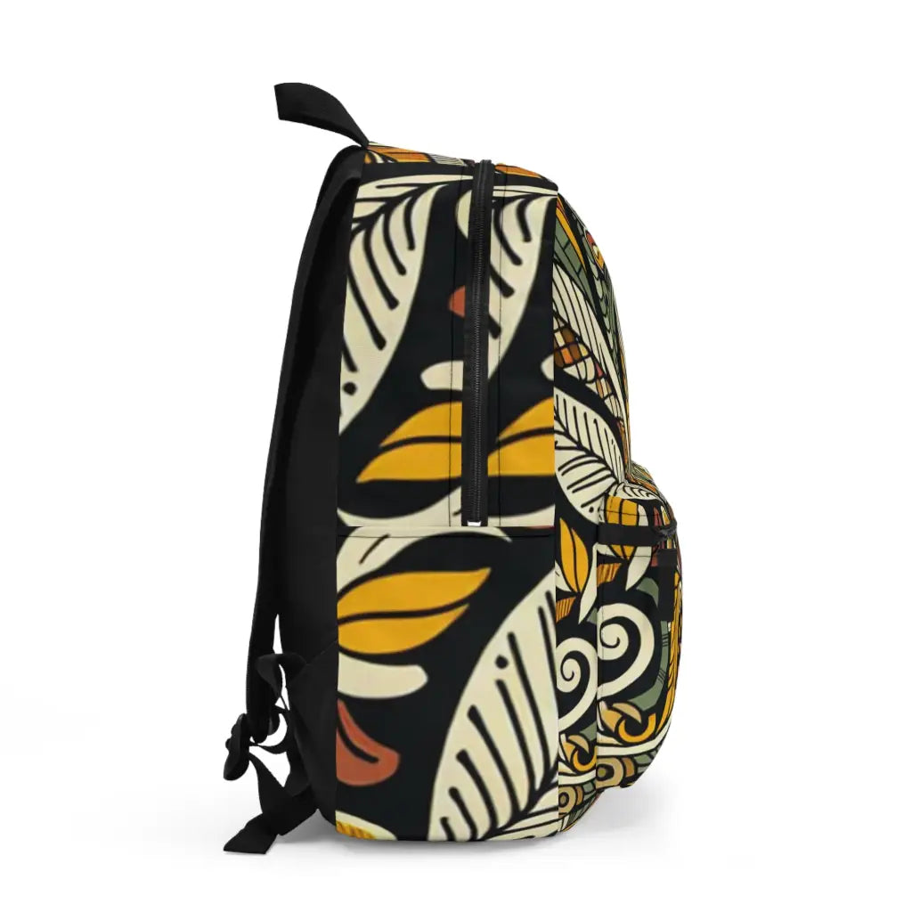 Intricate Botanical Mosaic - Backpack - One size - Bags