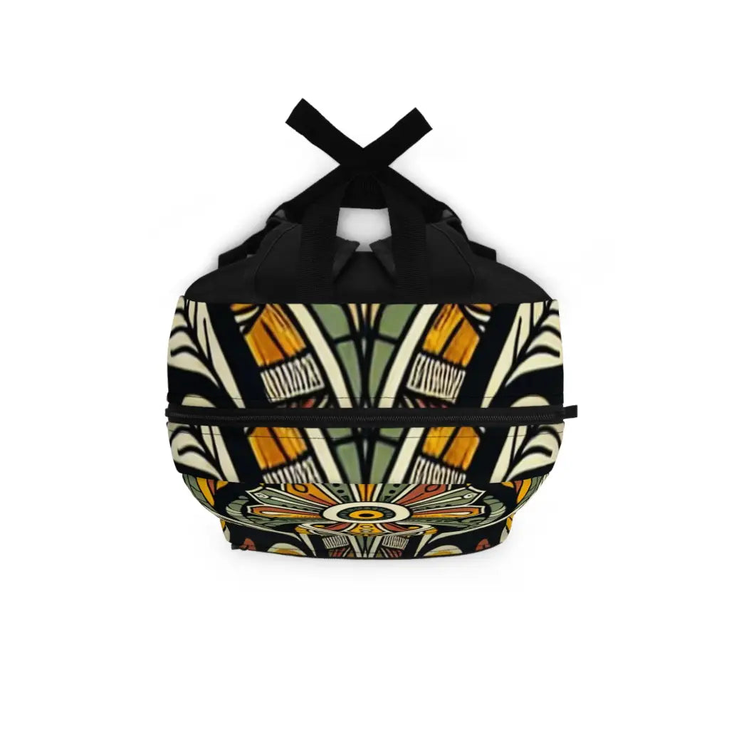 Intricate Botanical Mosaic - Backpack - One size - Bags